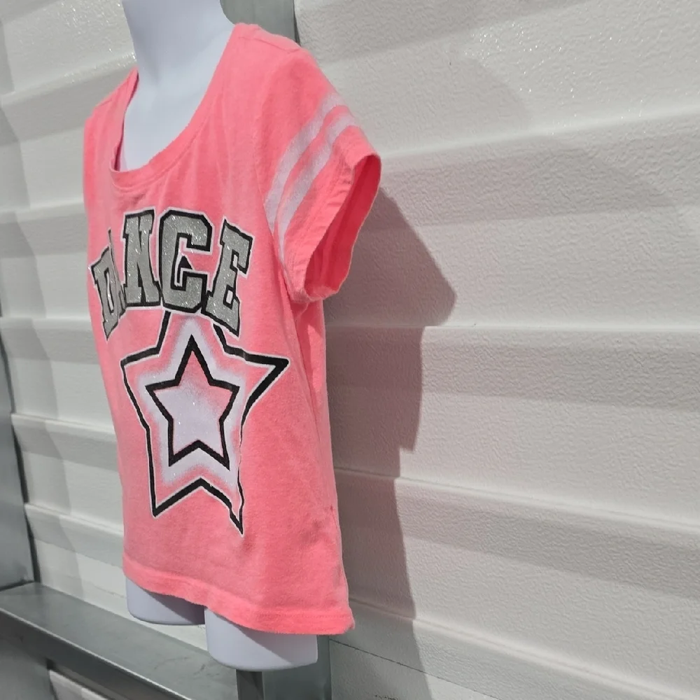 Justice Pink and White Dance Costume with Star Design‎